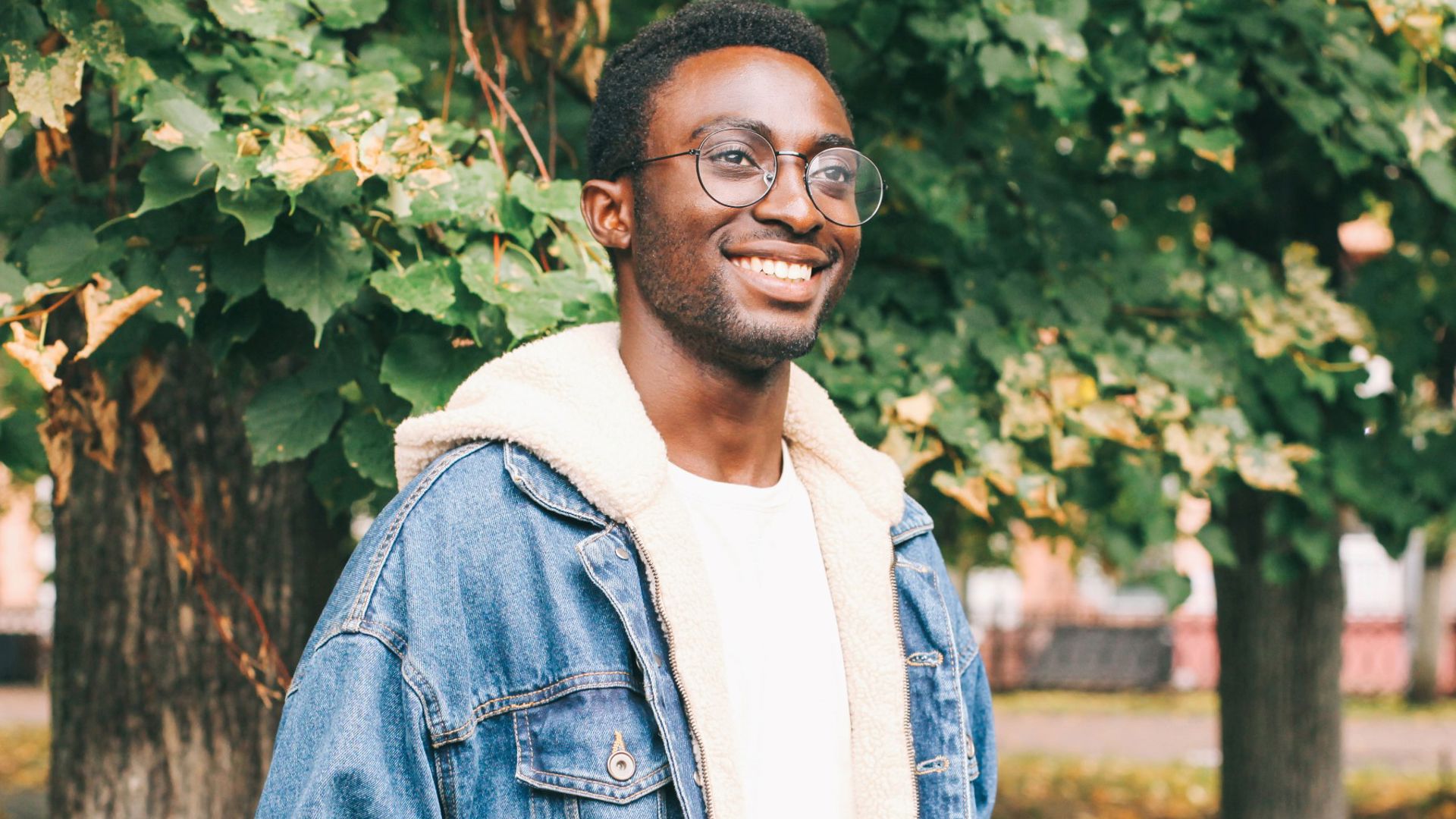 EyeCare happy man outside