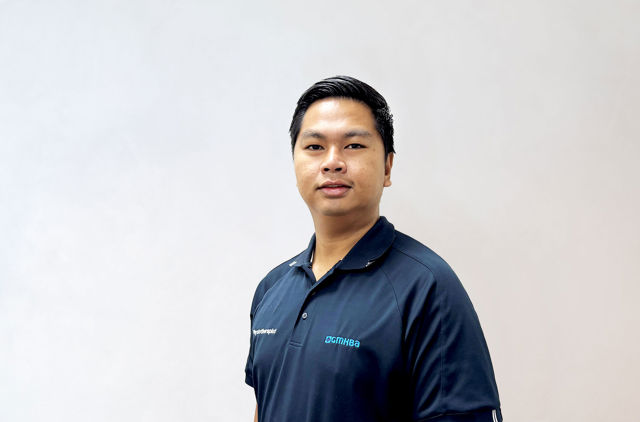 GMHBA Physiotherapist Nico Sanchez, based out of GMHBA Hub Belmont